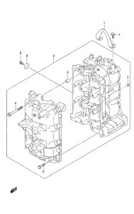 Outboard DF 50A drawing Cylinder Block