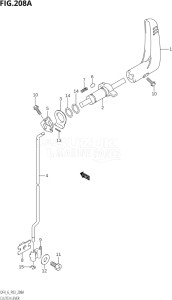 00402F-110001 (2011) 4hp P03-U.S.A (DF4) DF4 drawing CLUTCH LEVER