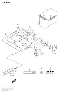 03003F-710001 (2017) 30hp P01 P40-Gen. Export 1 (DF30A  DF30AQ  DF30AR  DF30AT  DF30ATH  DT30  DT30R) DF30A drawing TILLER HANDLE (DF30A:P40)