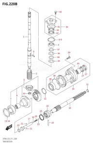 08002F-710001 (2017) 80hp E03-USA (DF80AT) DF80A drawing TRANSMISSION (DF80A:E03)