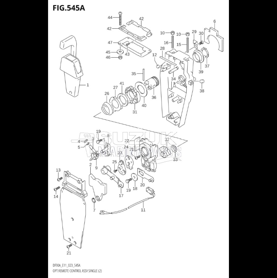 OPT:REMOTE CONTROL ASSY SINGLE (2) (SEE NOTE)