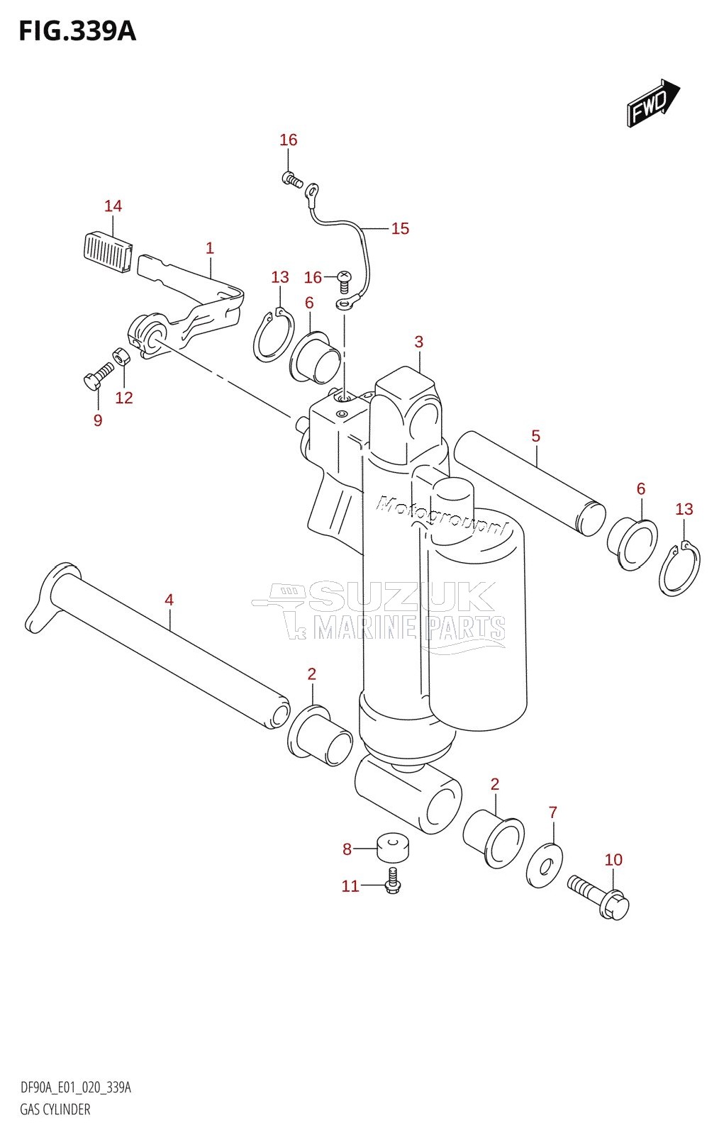 GAS CYLINDER (DF90AWQH)