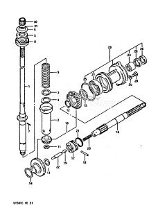 DT50 From 05003-401001 ()  1984 drawing TRANSMISSION