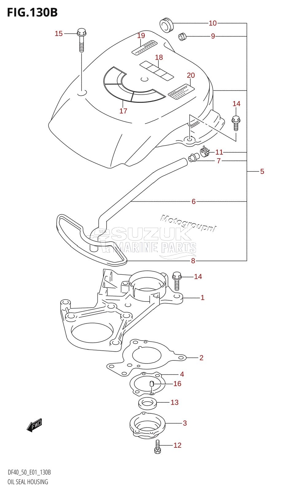 OIL SEAL HOUSING (K1,K2,K3,K4,K5,K6,K7,K8,K9,K10)