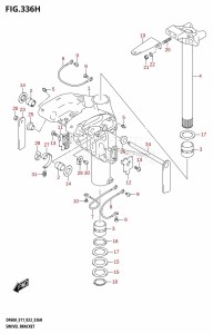 DF60A From 06002F-140001 (E01 E40 E11)  2021 drawing SWIVEL BRACKET (DF40ASVT:E34)