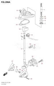 DF225Z From 22503Z-810001 (E03)  2018 drawing CLUTCH ROD (DF300A)