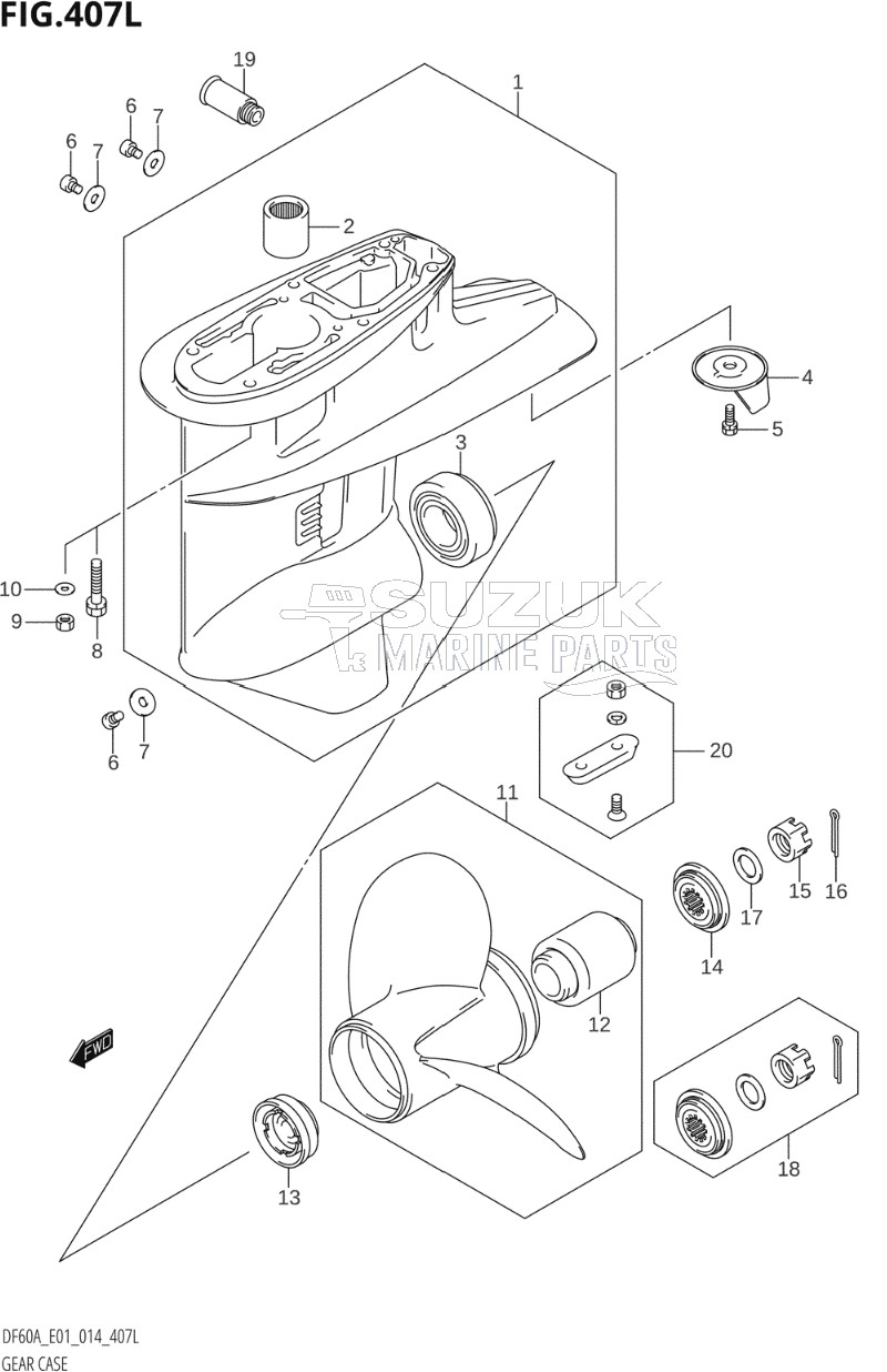 GEAR CASE (DF60ATH:E01)