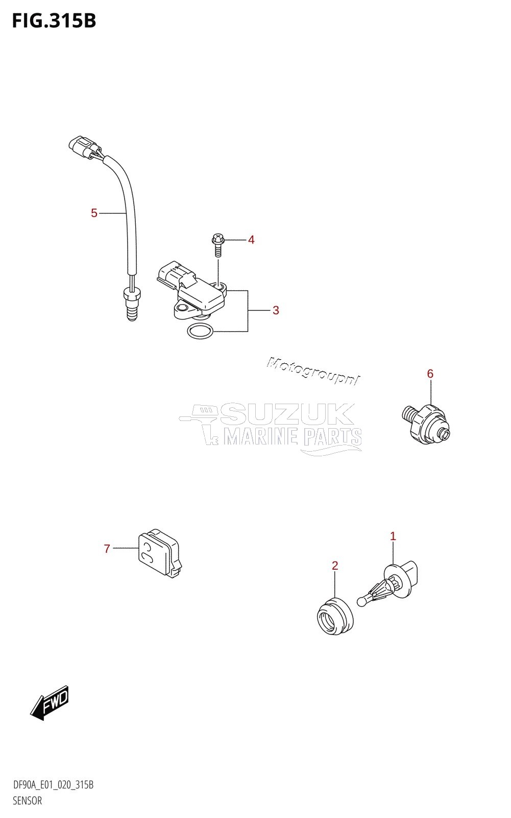 SENSOR (DF90AWQH)