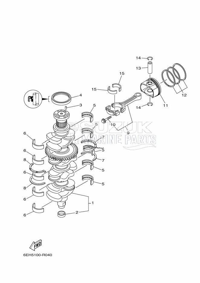 CRANKSHAFT--PISTON