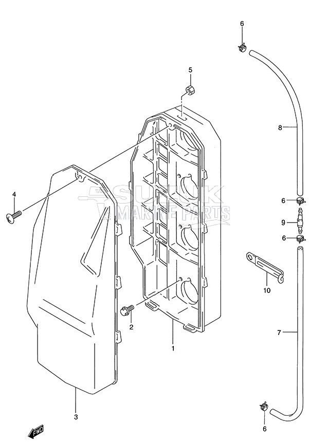 Silencer Case (S/N 231515 to 1997)