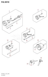 DF140A From 14003Z-040001 (E11 E40)  2020 drawing OPT:METER (E40)