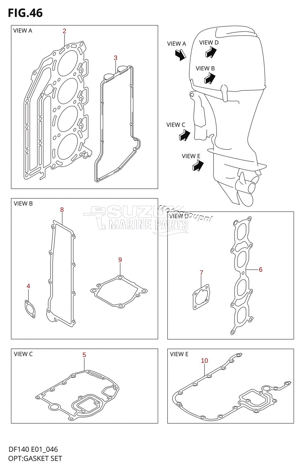 OPT:GASKET SET