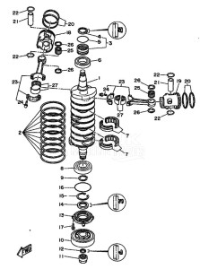 L250AET drawing CRANKSHAFT--PISTON