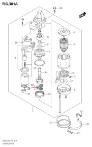 09003F-510001 (2005) 90hp E03-USA (DF90A) DF90A drawing STARTING MOTOR