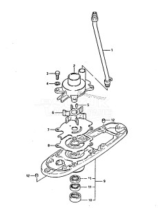 DT60 From 06001-401001 ()  1984 drawing WATER PUMP