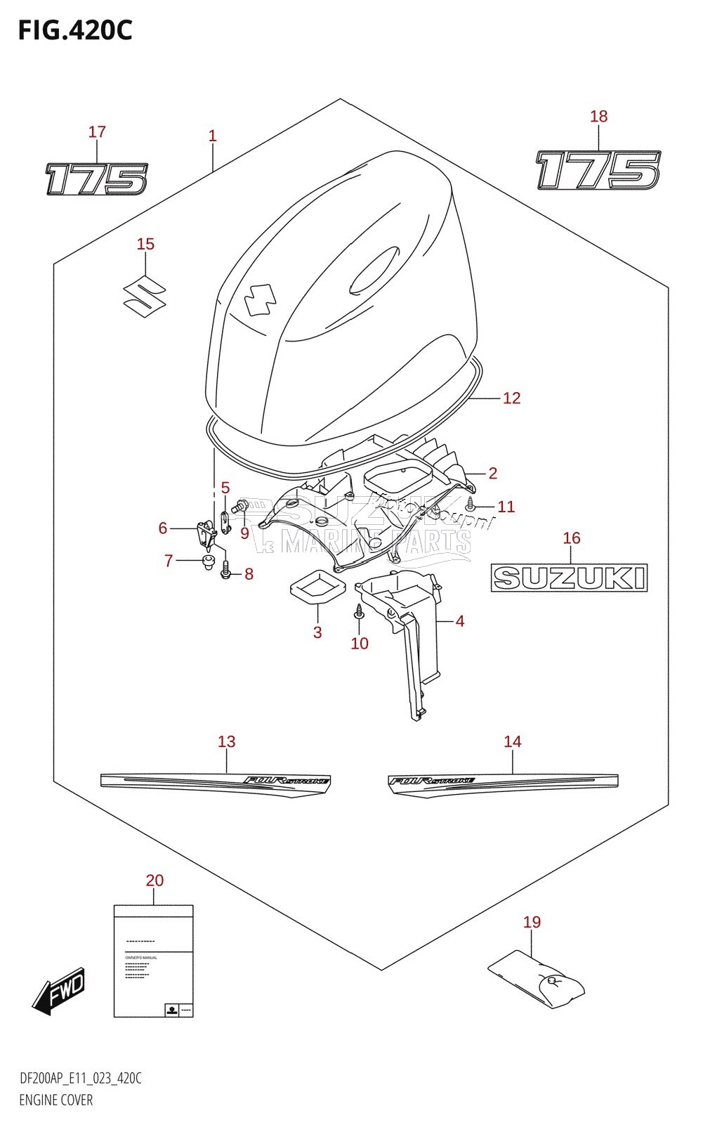 ENGINE COVER (DF175AP:020)