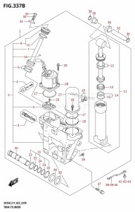 DF225Z From 22503Z-240001 (E11 E40)  2022 drawing TRIM CYLINDER (X-TRANSOM,XX-TRANSOM)