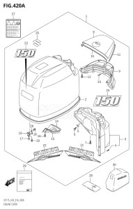 17502F-610001 (2016) 175hp E03-USA (DF175TG) DF175TG drawing ENGINE COVER (DF150T:E03)