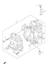 Outboard DF 9.9B drawing Cylinder Block