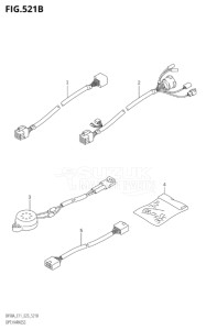 07003F-340001 (2023) 70hp E11 E40-Gen. Export 1-and 2 (DF70A  DF70AT  DF70ATH) DF70A drawing OPT:HARNESS (SEE NOTE)