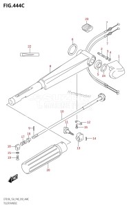 DT9.9A From 00996-810001 (P36 P40 P81)  2018 drawing TILLER HANDLE (DT9.9AK,DT15AK)