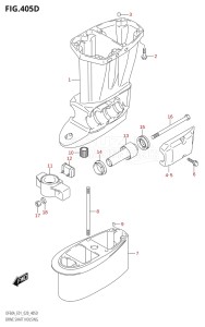 04003F-040001 (2020) 40hp E01-Gen. Export 1 (DF40A  DF40AQH  DF40ATH) DF40A drawing DRIVE SHAFT HOUSING (DF60A:E40)