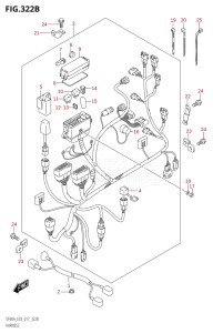 06002F-710001 (2017) 60hp E03-USA (DF60A) DF60A drawing HARNESS (DF50A:E03)