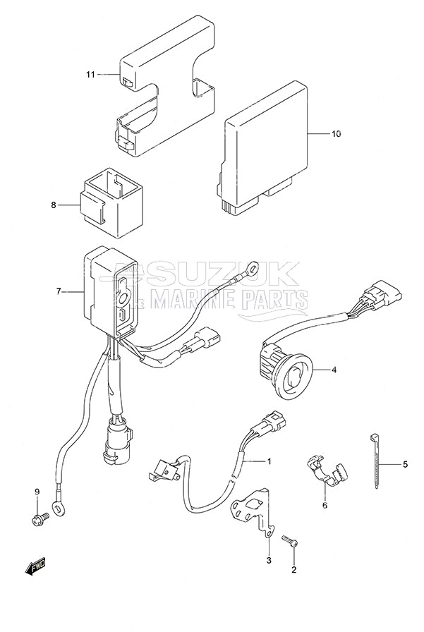 PTT Switch/Engine Control Unit