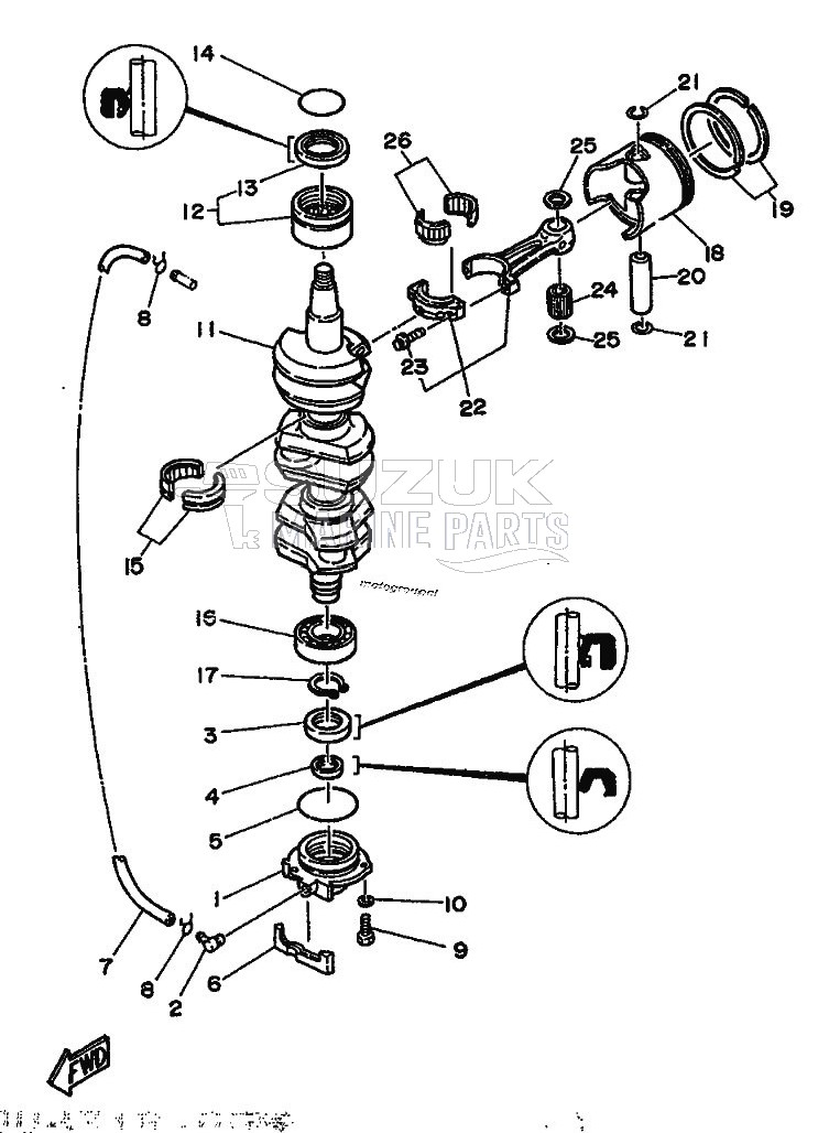 CRANKSHAFT--PISTON