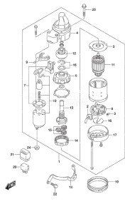 DF 9.9A drawing Starting Motor