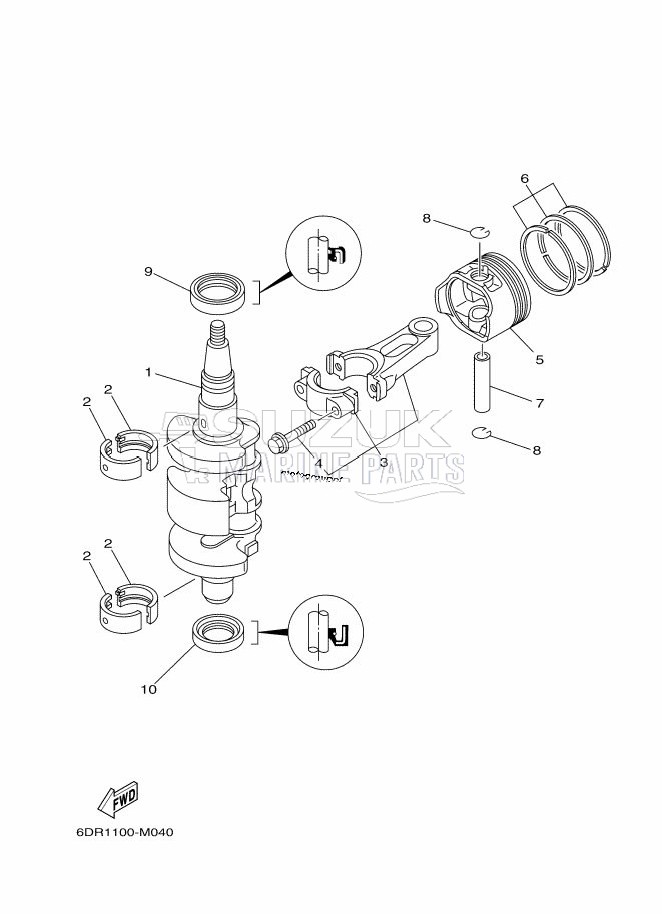 CRANKSHAFT--PISTON