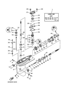 F50D drawing LOWER-CASING-x-DRIVE-1