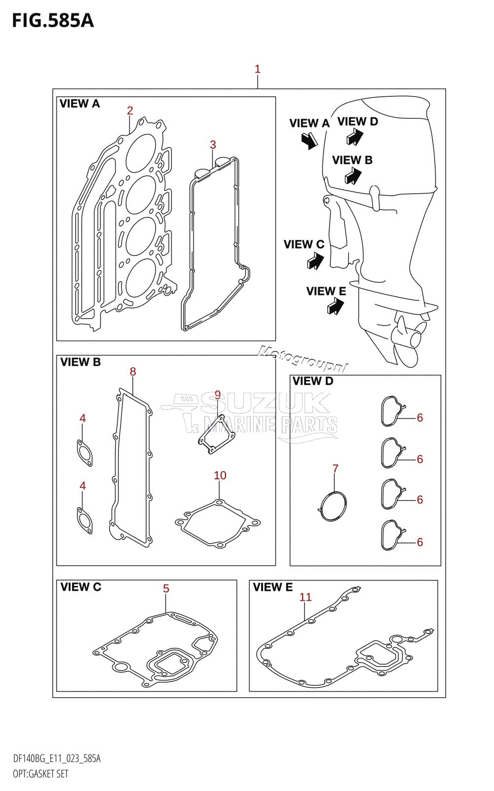 OPT:GASKET SET