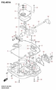 DF250Z From 25003Z-040001 (E01 E11 E40)  2020 drawing ENGINE HOLDER (DF250T,DF250Z,DF225T,DF225Z,DF200T,DF200Z)