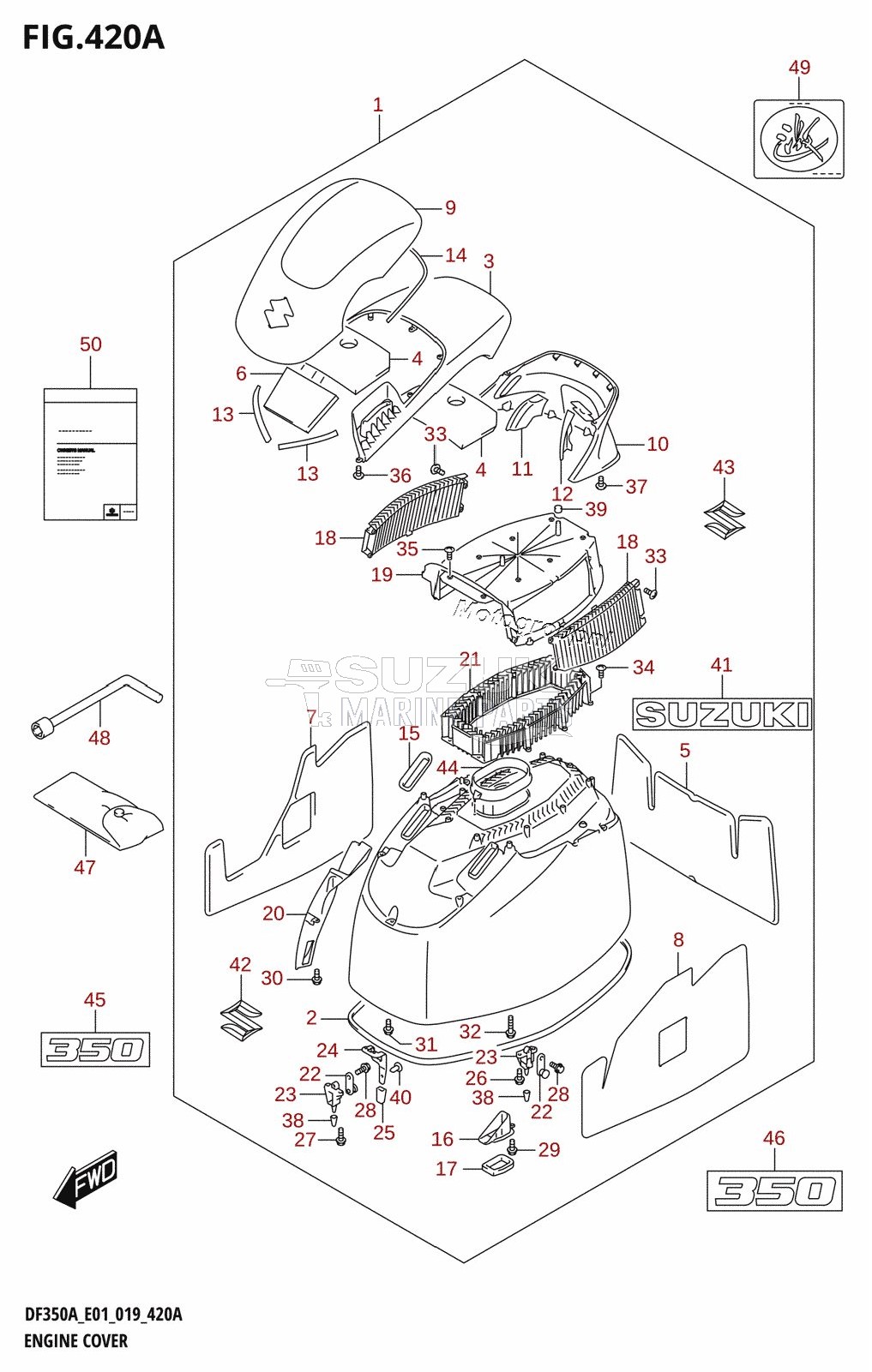 ENGINE COVER (DF350A)