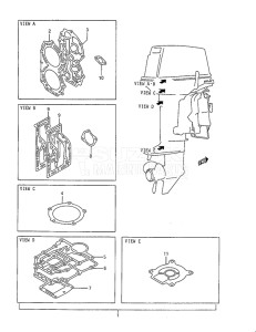 Outboard DT 40 drawing Gasket Set