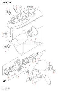 DF5 From 00501F-510001 (P01)  2005 drawing GEAR CASE ((DF4,DF5):(K4,K5,K6,K7,K8,K9,K10,011),DF6)