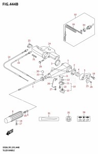 DF20A From 02002F-240001 (E01 E40)  2022 drawing TILLER HANDLE (DF20A:P40)