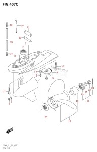 DF70A From 07003F-140001 (E11 E40)  2021 drawing GEAR CASE ((DF70ATH,DF90ATH):E01:020)