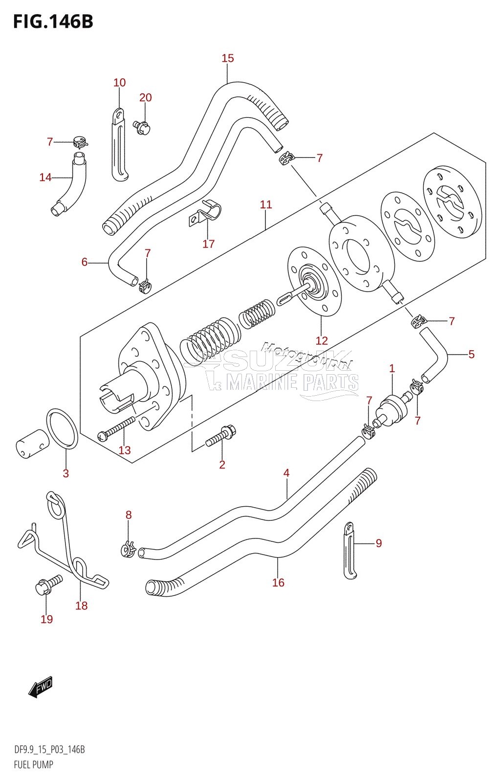 FUEL PUMP (K5,K6,K7,K8,K9,K10,011)