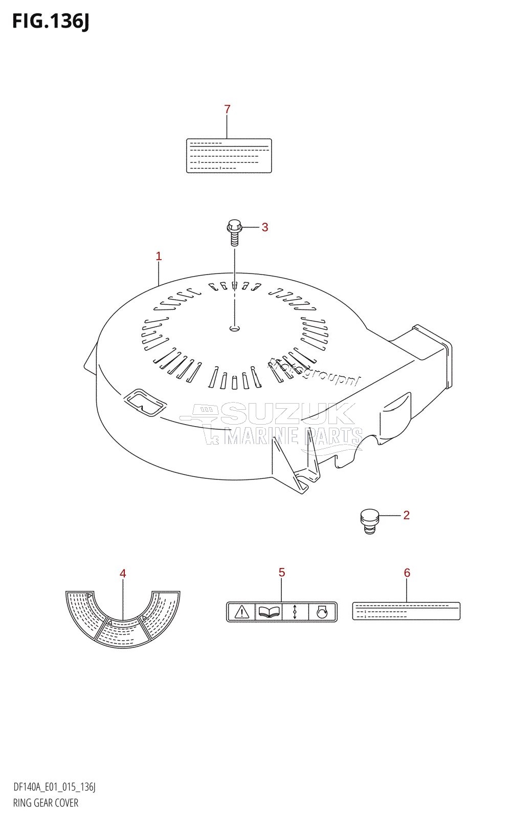 RING GEAR COVER (DF140AZ:E40)