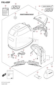 DF175TG From 17502F-610001 (E01 E40)  2016 drawing ENGINE COVER (DF150TG:E01,DF150ZG:E01)