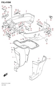 DF200 From 20002F-510001 (E01 E40)  2005 drawing SIDE COVER (DF250Z:E40:(X-TRANSOM,XX-TRANSOM))