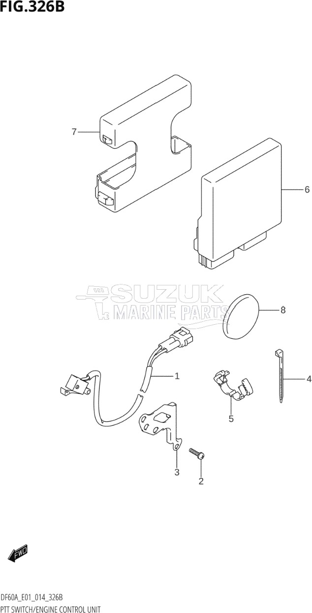 PTT SWITCH / ENGINE CONTROL UNIT (DF40AQH:E01)