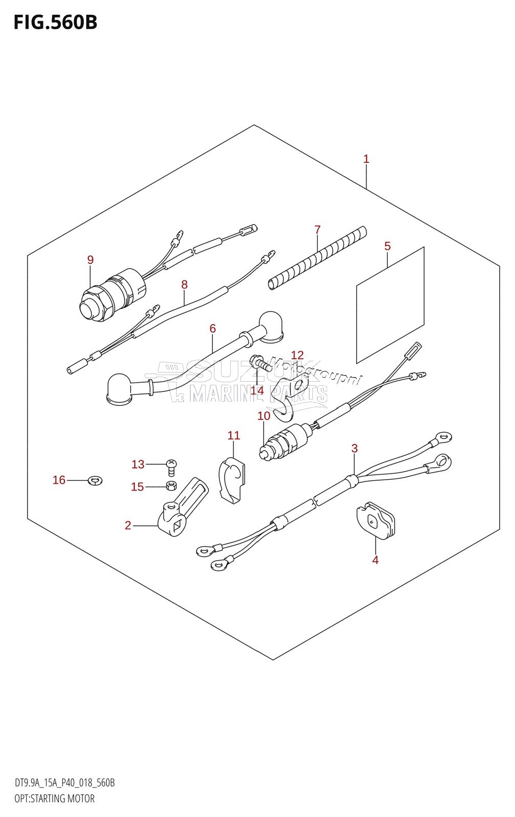 OPT:STARTING MOTOR (DT9.9A:P40,DT15A:P40)