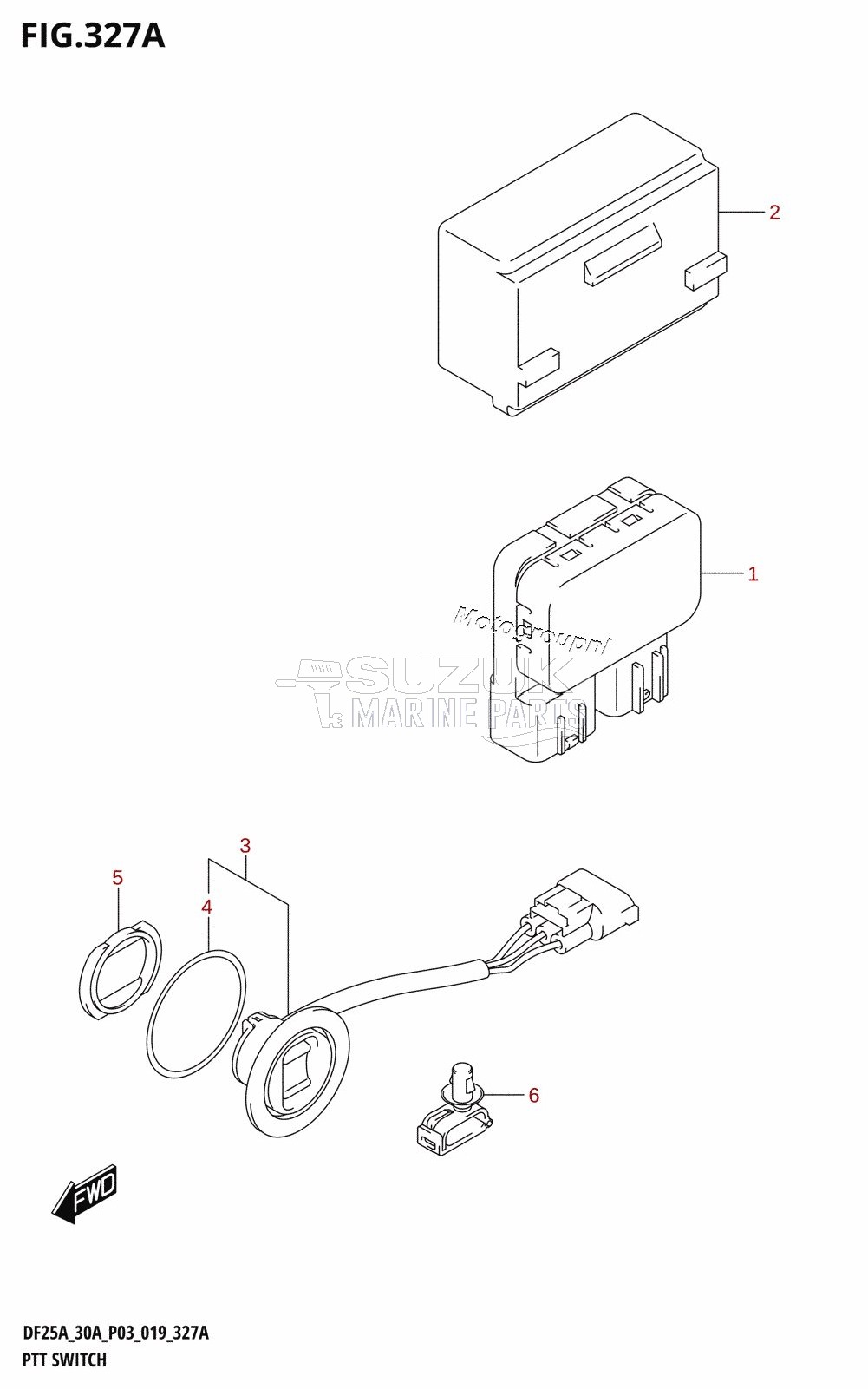 PTT SWITCH (DF25AT,DF30AT)