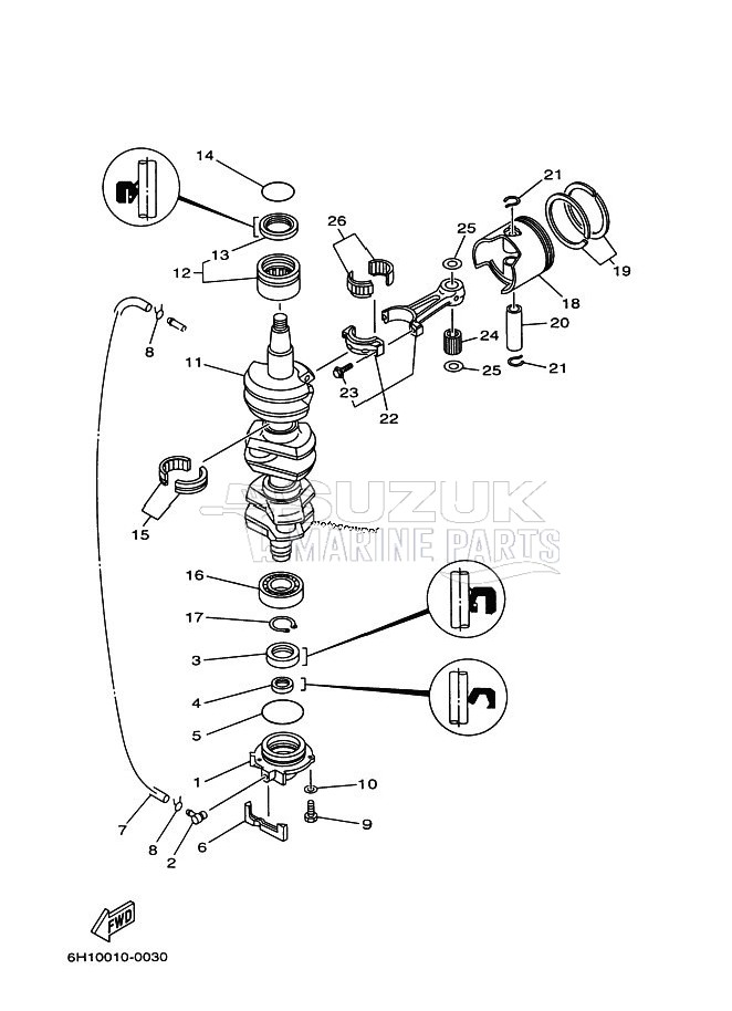 CRANKSHAFT--PISTON