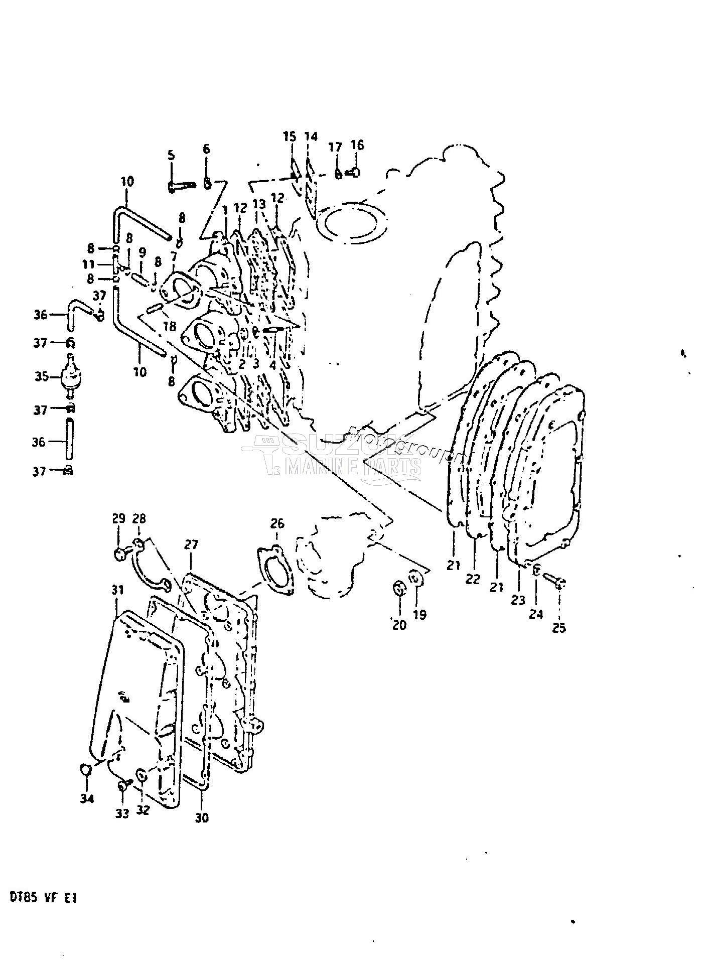 INLET CASE - EXHAUST COVER