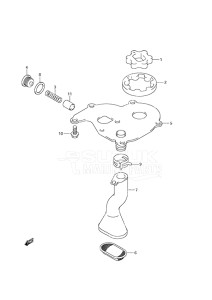 Outboard DF 25 V-Twin drawing Oil Pump