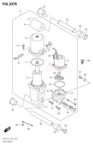 DF140AZ From 14003Z-610001 (E03)  2016 drawing TRIM CYLINDER (DF115AZ:E40)